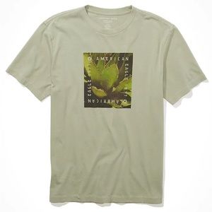 AE Super Soft Photoreal Graphic T-Shirt Men’s Large T-Shirt Succulent